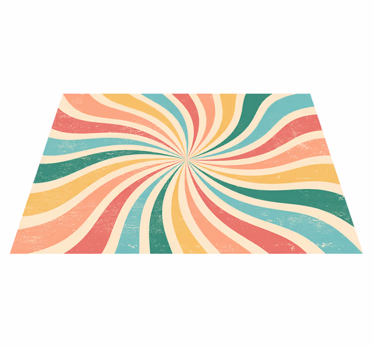 Vinyl teppich vintage bunter grunge retro hintergrund - TenStickers