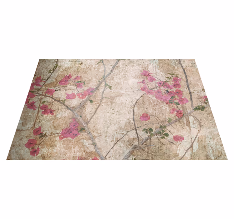 Vinyl teppich vintage mit vintage efeu muster - TenStickers