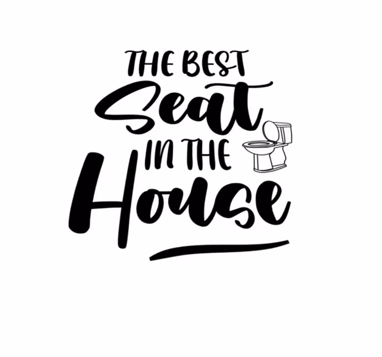 Vinyl teppich spruch der beste platz - TenStickers