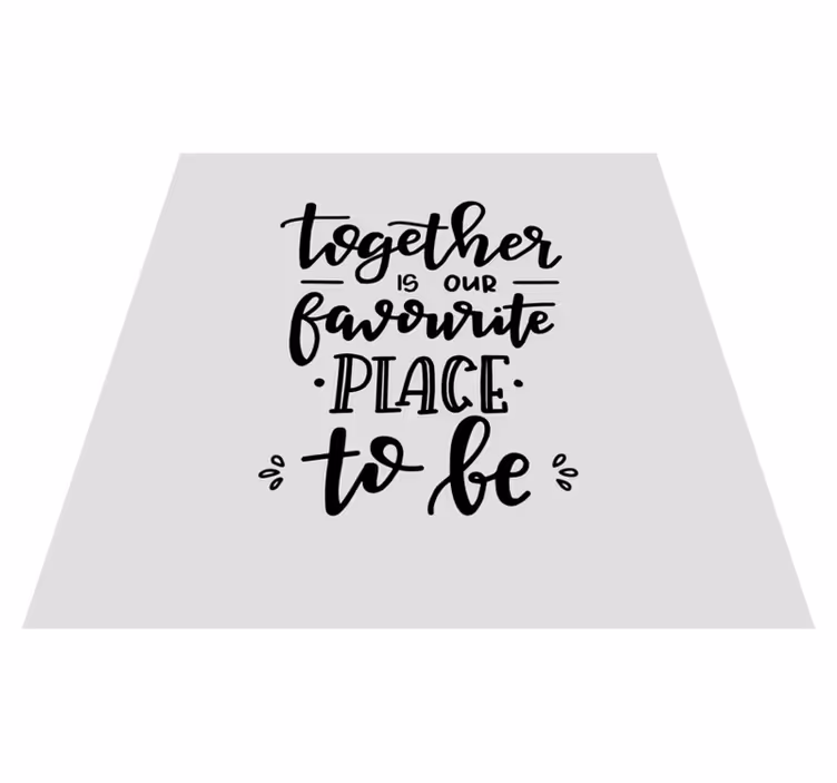 Vinyl teppich spruch zusammen - TenStickers