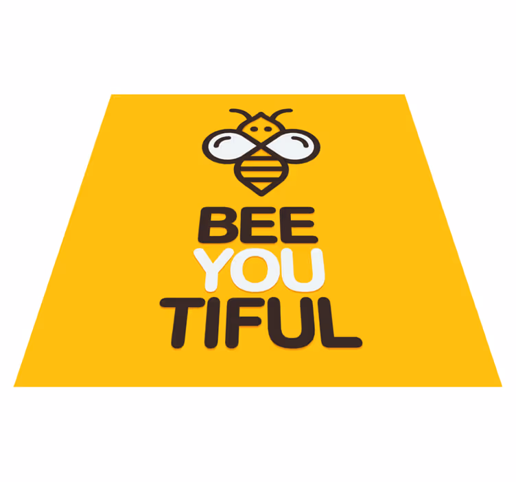 Vinyl teppich spruch du bist so bienen-schön - TenStickers
