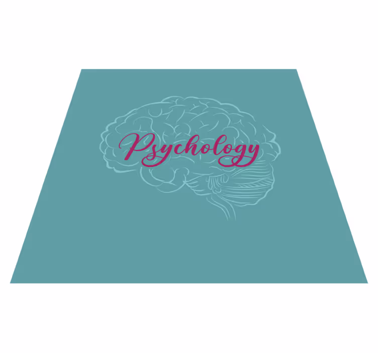Vinyl teppich spruch zum thema psychologie gehirn - TenStickers