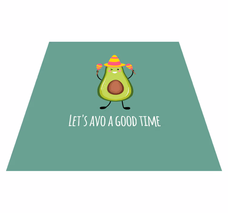 Vinyl teppich spruch lustiger spruch mit avocados - TenStickers