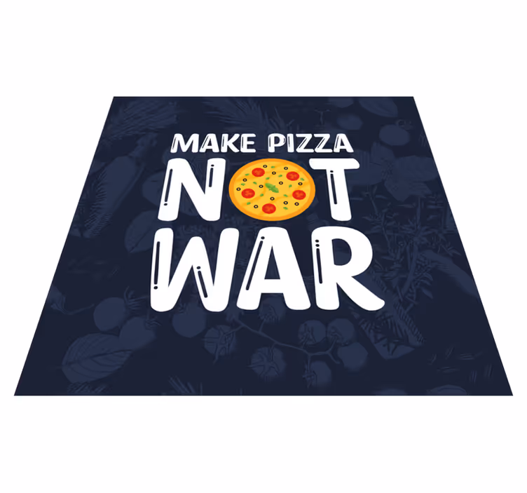 Vinyl teppich spruch lustige zitate über pizza - TenStickers
