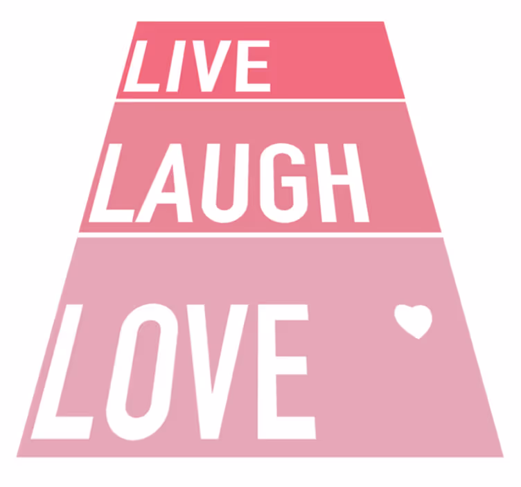 Vinyl teppich spruch einfache zitate pink - TenStickers