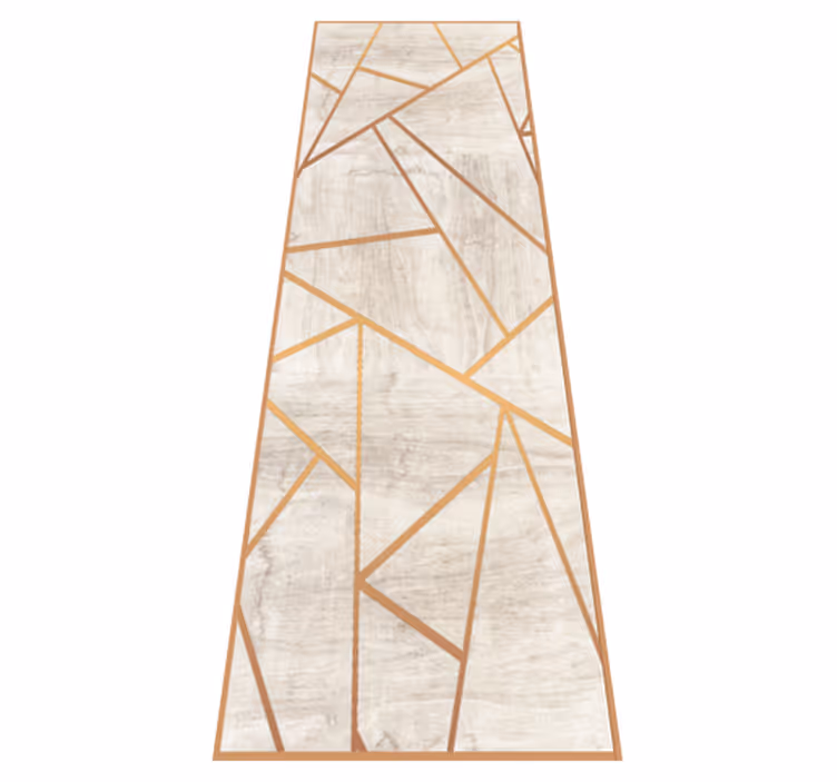 Vinyl teppich textur nussbaum holz geometrisches muster - TenStickers