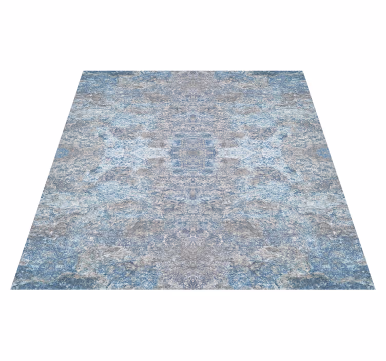Vinyl teppich textur in hellblau und beige marmor - TenStickers