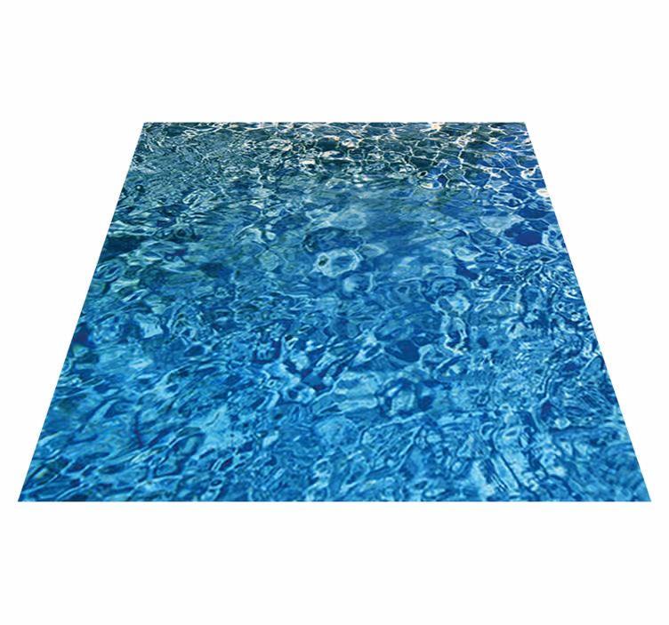Vinyl teppich textur in realistischem blauwasser - TenStickers