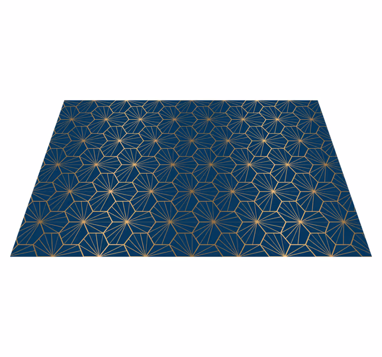 Vinyl teppich geometrisch elegantes muster - TenStickers