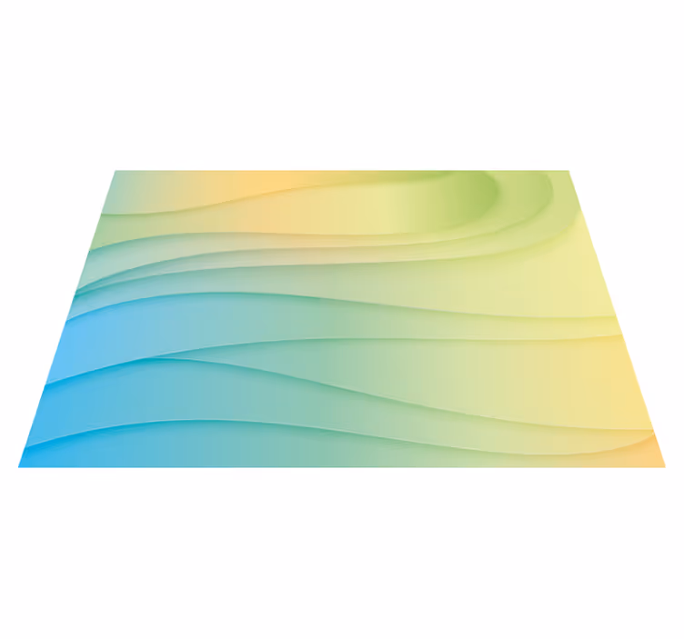 Vinyl teppich geometrisch moderne abstrakte formen - TenStickers