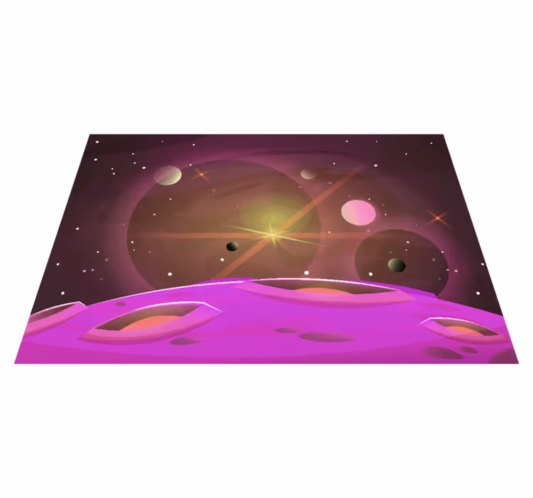 Vinyl teppich kinderzimmer futuristische raumansichten - TenStickers