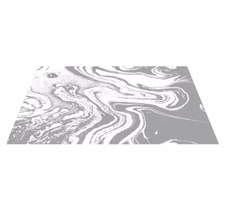 Vinyl teppich eingang in hellgrauem marmorlook - TenStickers