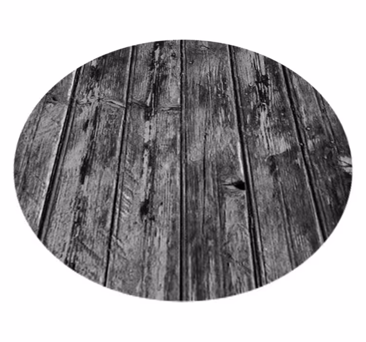 Vinyl teppich grau mit grauem holzdesign - TenStickers