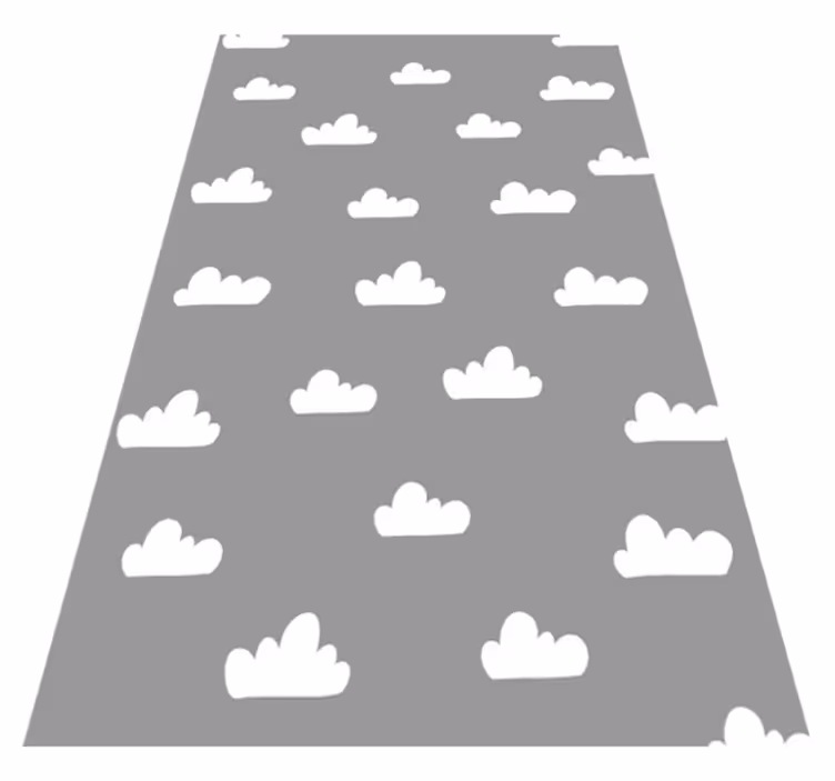 Vinyl teppich grau wolkenhimmel - TenStickers