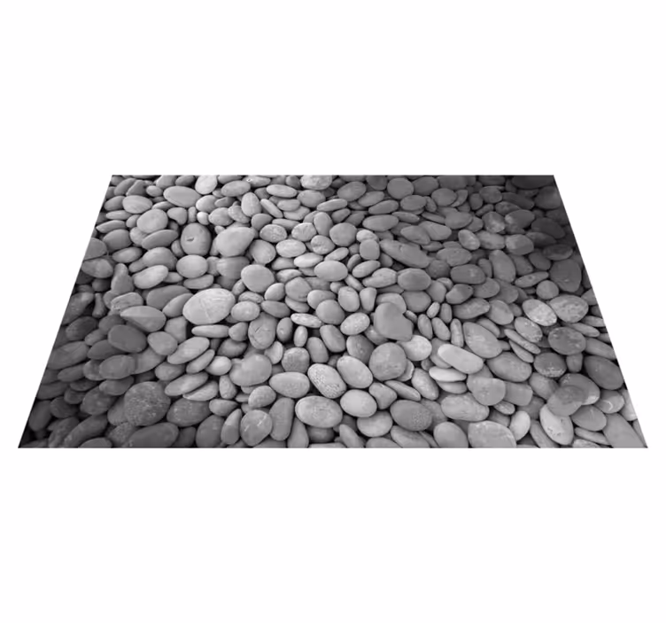 Vinyl teppich grau graue steine - TenStickers