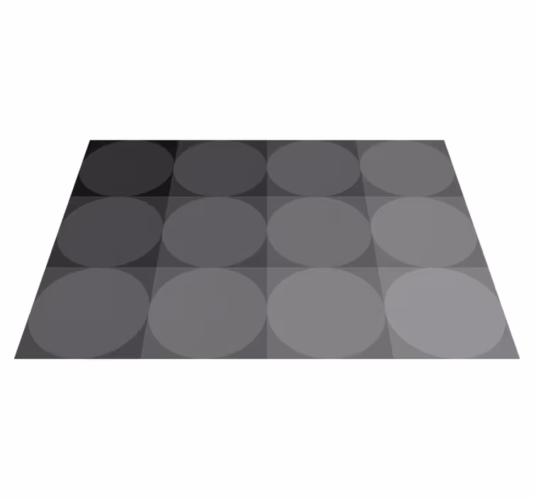 Vinyl teppich grau mit elegantem muster - TenStickers