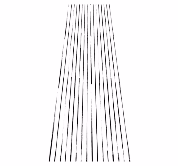 Vinyl teppich flur nordic schwarz-weiß - TenStickers