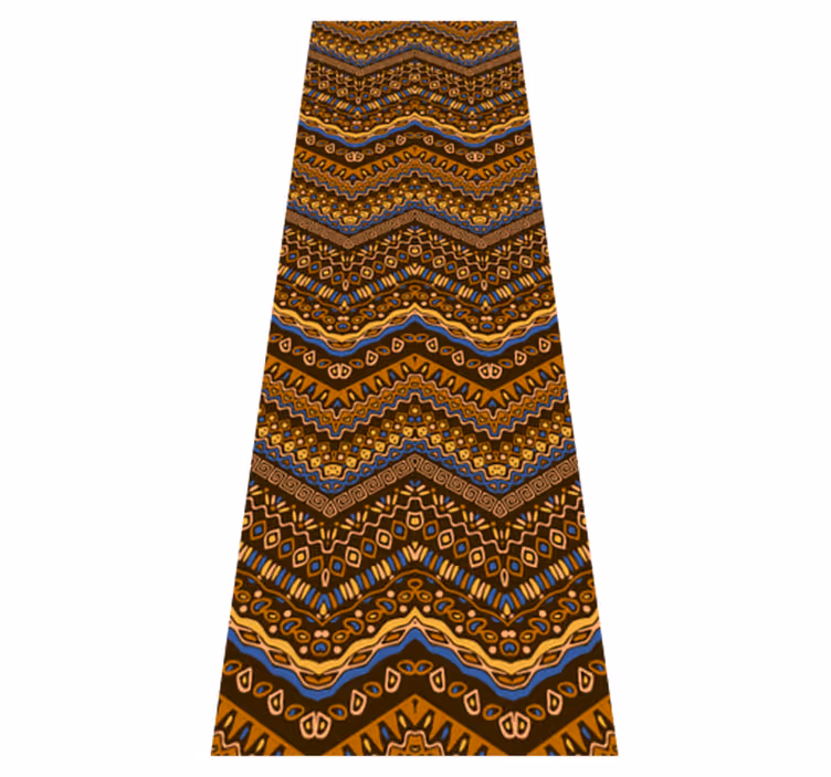 Vinyl teppich flur im afrikanischen tribal design - TenStickers