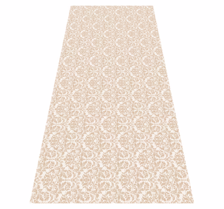 Vinyl teppich beige antik hellbeige muster - TenStickers