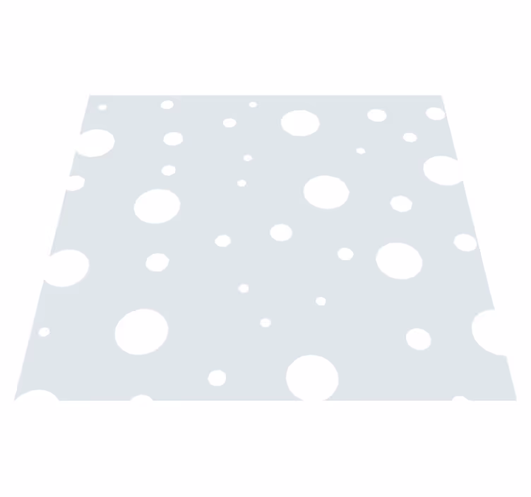 Vinyl teppich weiß mit mintfarbener fantasie - TenStickers
