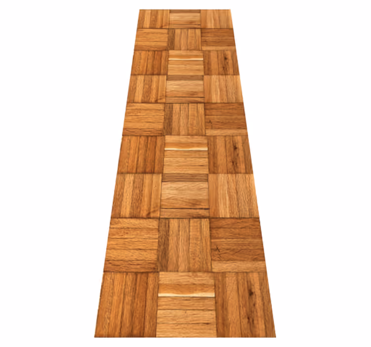 Vinyl teppich braun mit nahtlosem holzfliesenmuster - TenStickers