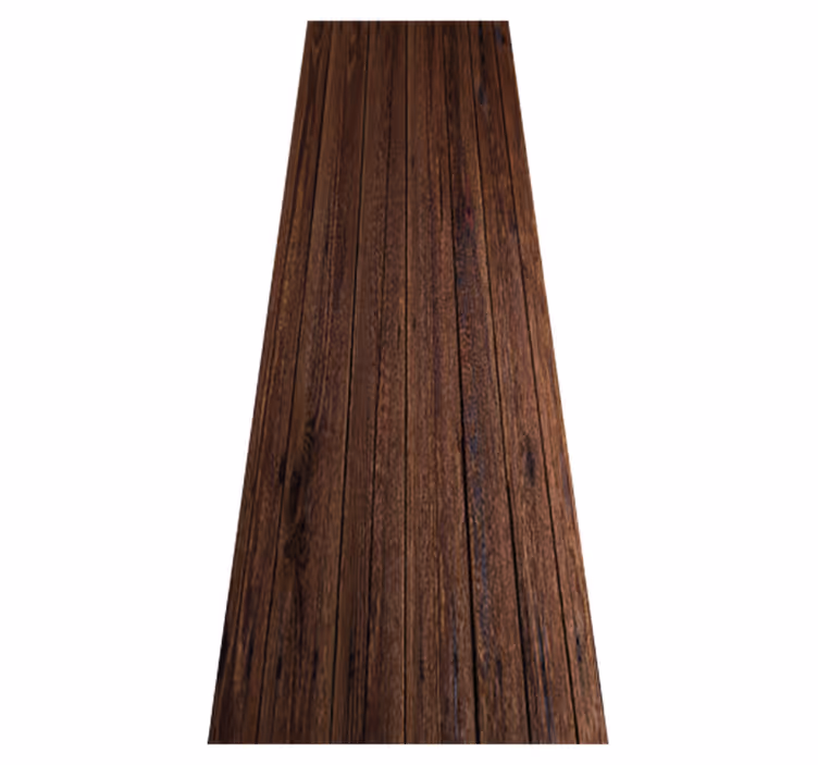 Vinyl teppich braun rustikale dunkle holzplanken - TenStickers