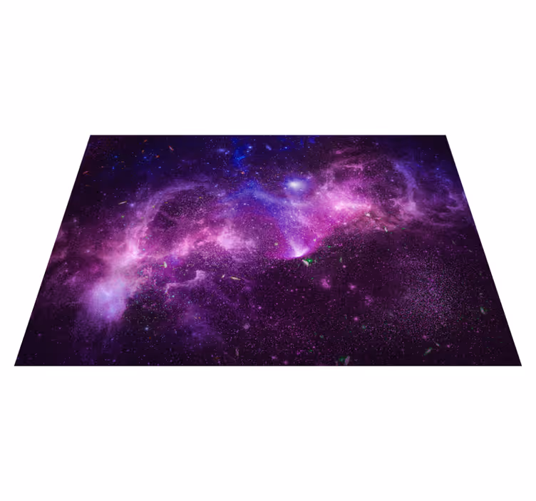 Vinyl teppich lila abstrakte lila galaxie - TenStickers