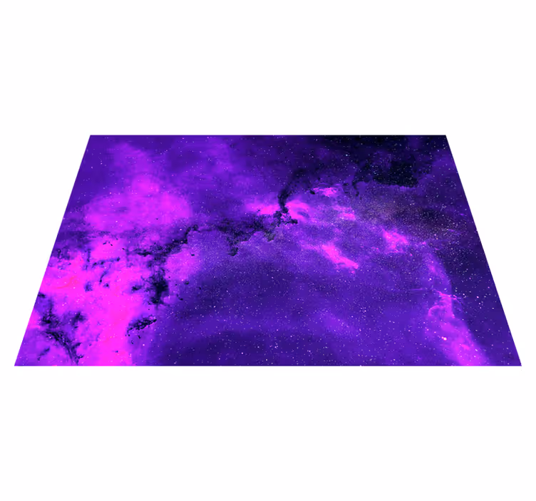 Vinyl teppich lila kosmische nebel - TenStickers