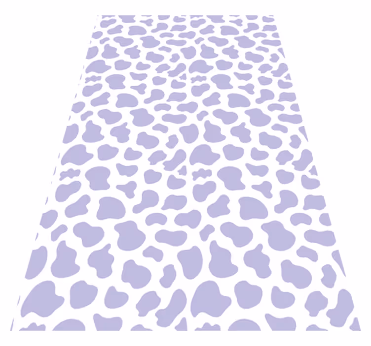 Vinyl teppich lila mit lila kuhmuster - TenStickers