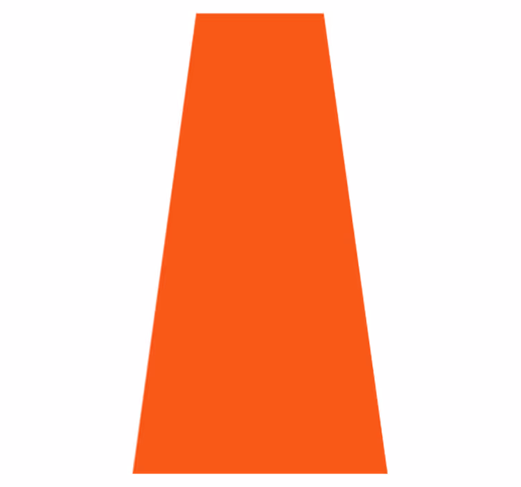 Vinyl teppich orange in strahlendem orange - TenStickers