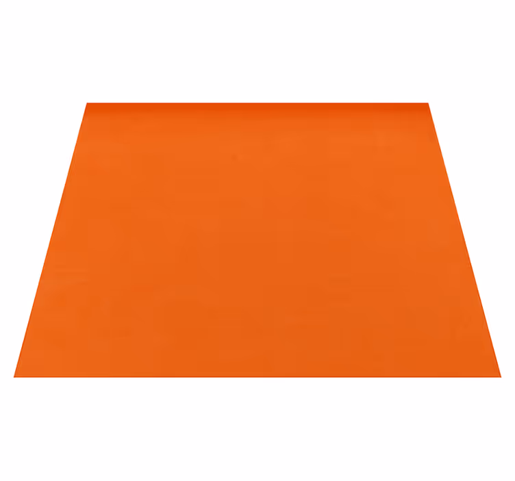 Vinyl teppich orange in warmem einfarbigem ton - TenStickers