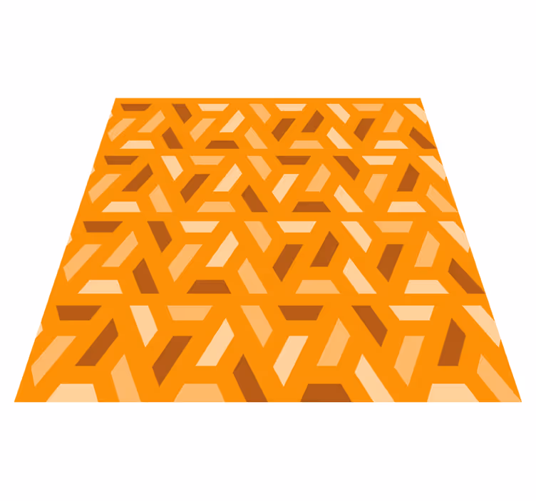 Vinyl teppich orange geometrische orangetöne - TenStickers