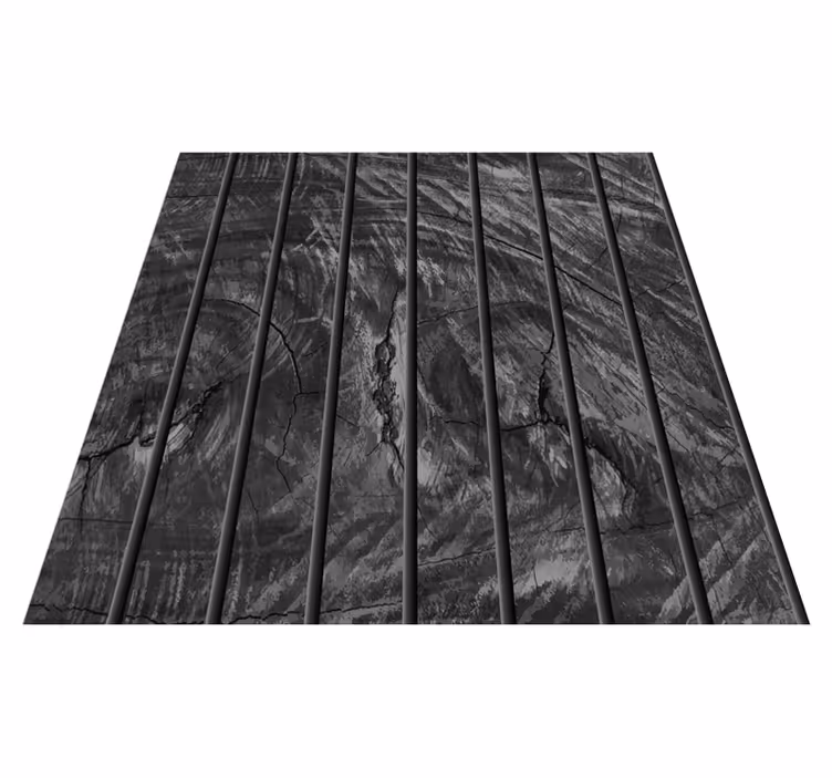 Vinyl teppich schwarz holzplanken design - TenStickers