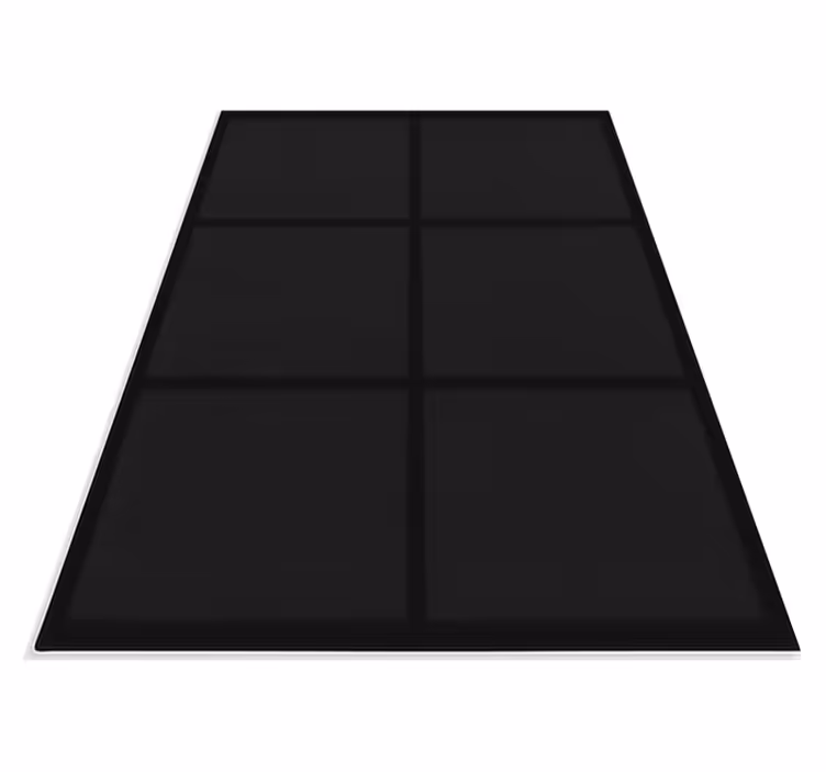 Vinyl teppich schwarz modernes blockmuster - TenStickers