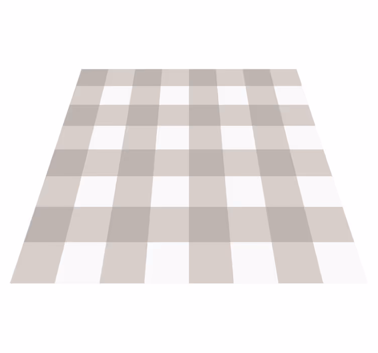 Vinyl teppich terrasse beige und weißes muster - TenStickers