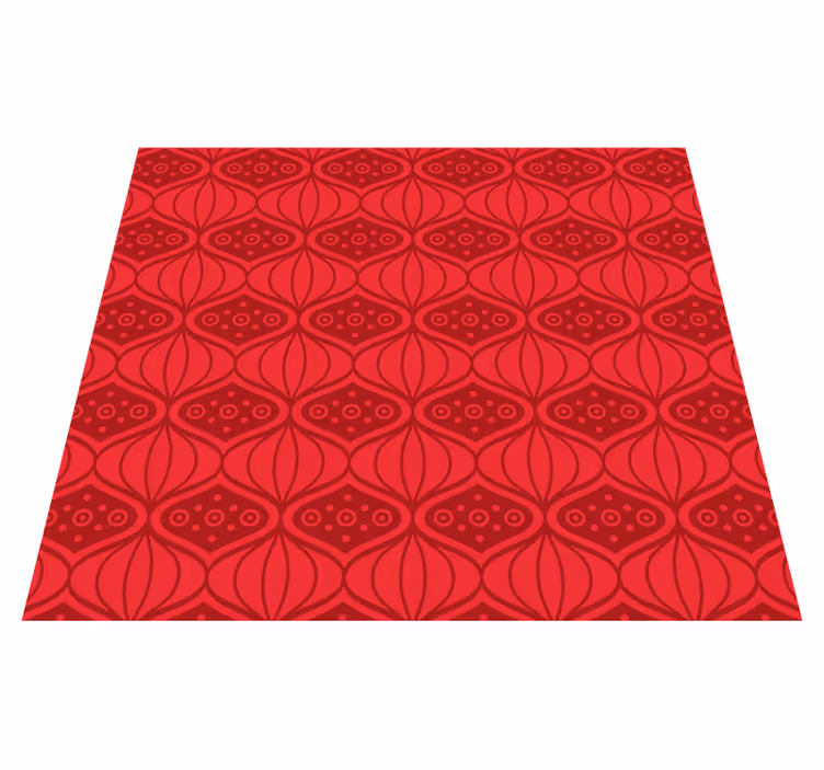 Vinyl teppich rot im orientalischen stil - TenStickers