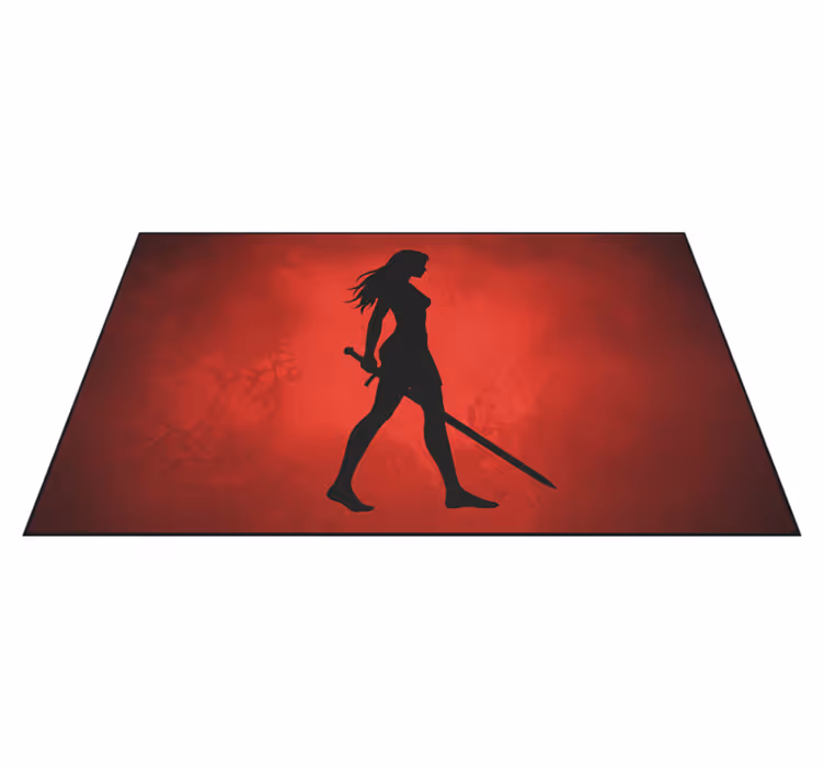 Vinyl teppich rot mit anime asuna design - TenStickers