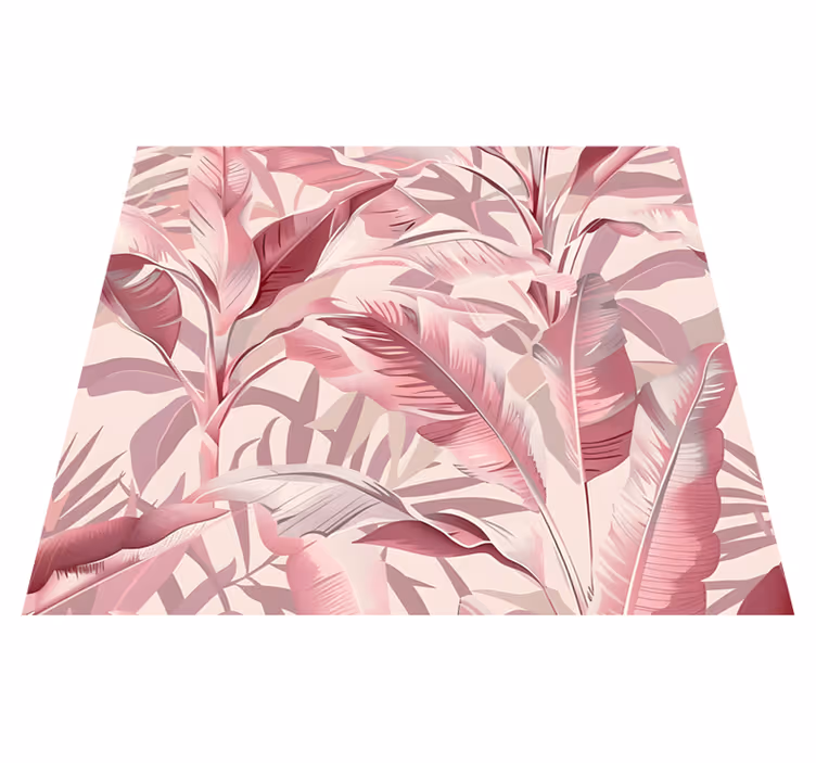 Vinyl teppich rosa dschungel - TenStickers