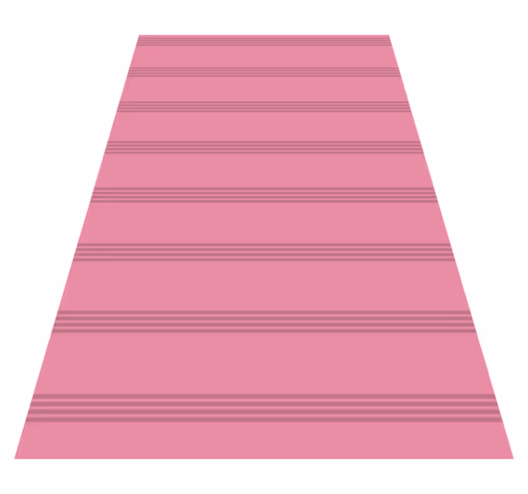 Vinyl teppich rosa mit dunkelrosa streifen - TenStickers