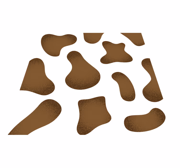 Vinylteppich abstraktes Kuhmuster - TenStickers