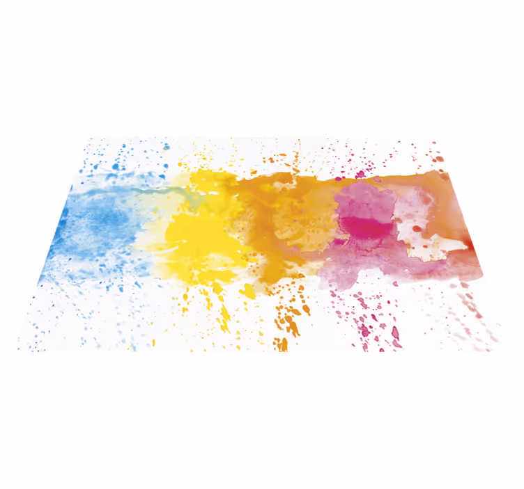 Aquarell spritzer moderner vinyl teppich - TenStickers