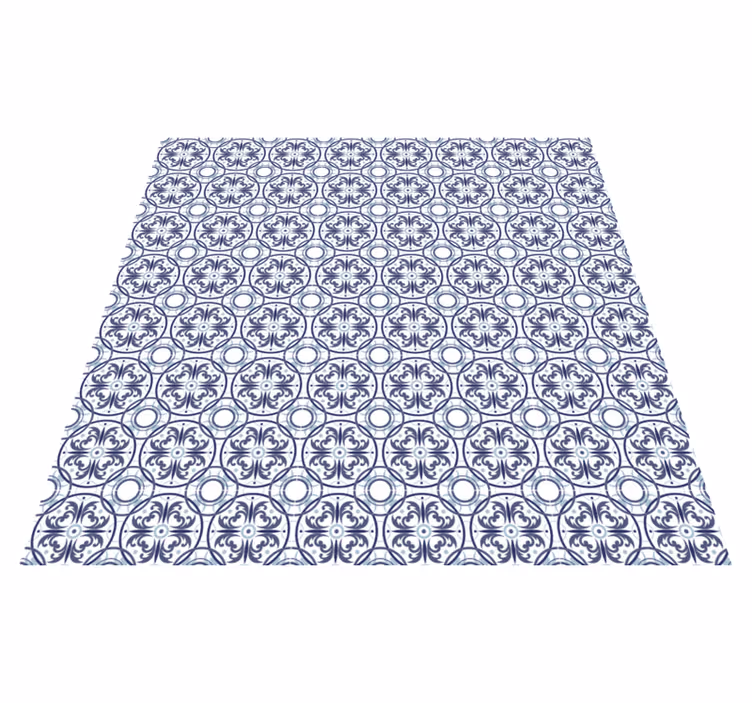 Vinyl Teppich Fliesenoptik geometrischer Flieseneffekt - TenStickers