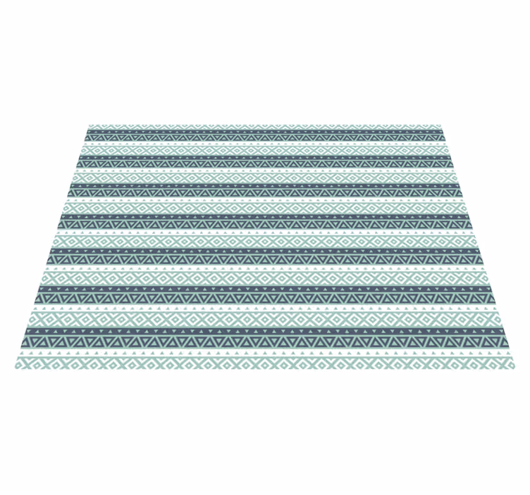 Vinyl Teppich Wohnzimmer gemütliches geometrisches Muster - TenStickers