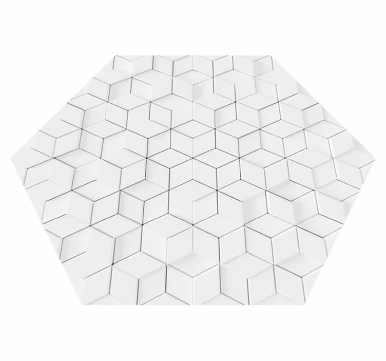 Vinyl Teppich Wohnzimmer minimalistisch geometrisches Muster - TenStickers