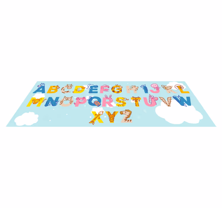 Vinylteppich Schlafzimmer alphabet Educational Design - TenStickers