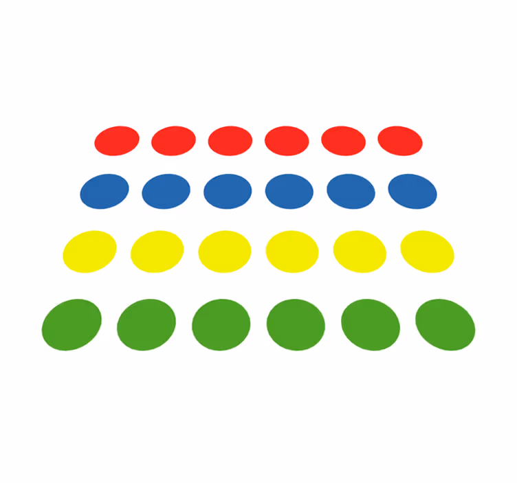 Twister Game Vinyl Teppich Kinderzimmer - TenStickers