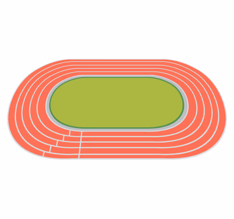 Vinyl teppich für jugend leichtathletik - TenStickers