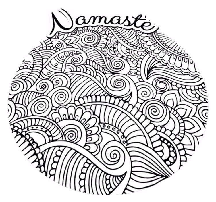 Vinyl Teppich Mandala namaste-Muster - TenStickers