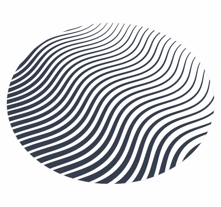 Vinyl Teppich gestreift optische wellen - TenStickers