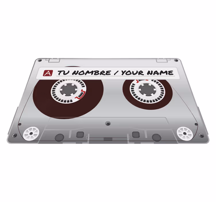 Vinyl Teppich Radiokassette mit Namen - TenStickers
